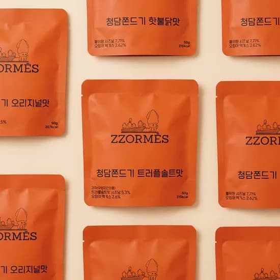 청담쫀드기 쪼르메스 오리지널 4개 외 2종 50g 12봉