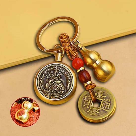운수대통 재물복 키링, 닭띠, 2.5cm, 1개