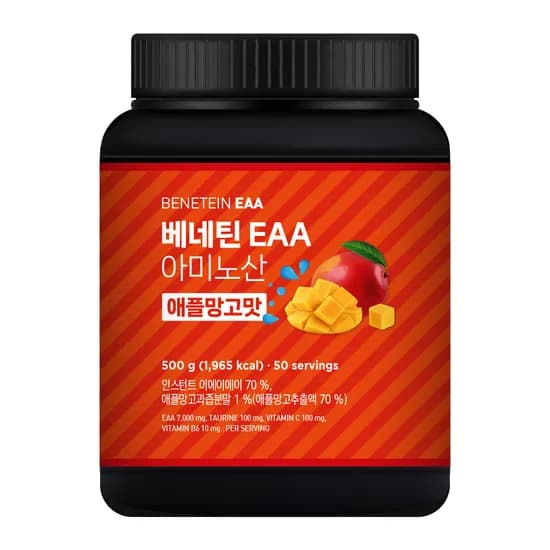 베네틴 EAA 필수 아미노산 보충제 애플망고맛 500g 1개