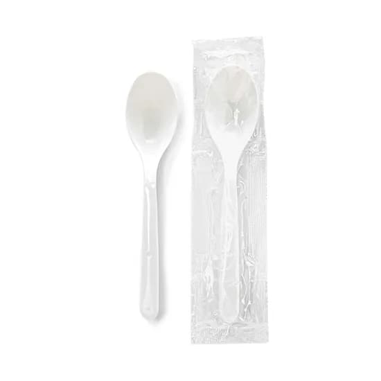 고강도 일회용 숟가락 170mm 백색 500개