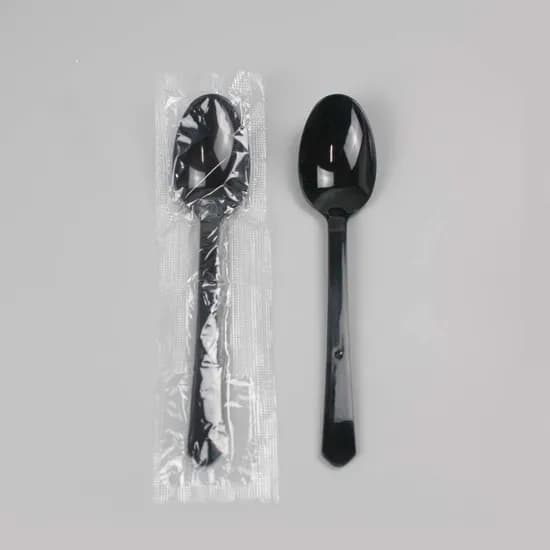 CI 일회용 숟가락, 검정, 176mm, 500개, 1개