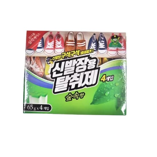산도깨비 신발장용 탈취제 숲속향 65ml 4개