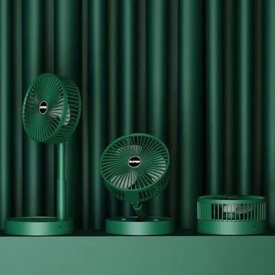 3단 접이식 스탠드 선풍기, 그린, 1개