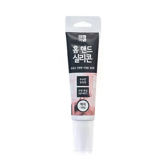 플러스라인 화장실 욕실 욕조 보수용 백색 튜브형 실리콘 1개