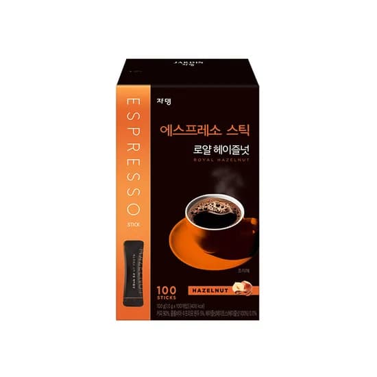 커피 쟈뎅 에스프레소 스틱 로얄 헤이즐넛 100개입