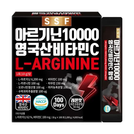 순수식품 아르기닌 10000, 100포, 1박스
