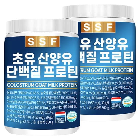 순수식품 초유 산양유 단백질 프로틴 500g 2통