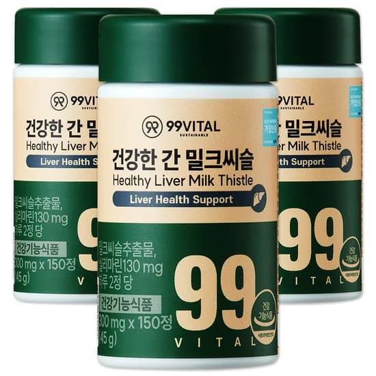 99 VITAL 건강한 간 밀크씨슬, 150정, 3통