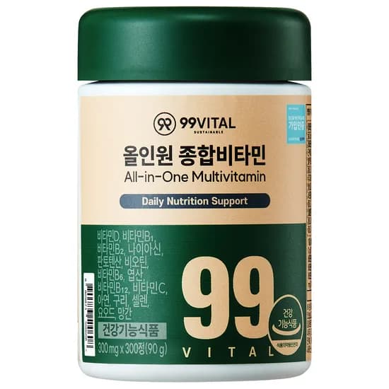99VITAL 올인원 종합비타민 300정 1통