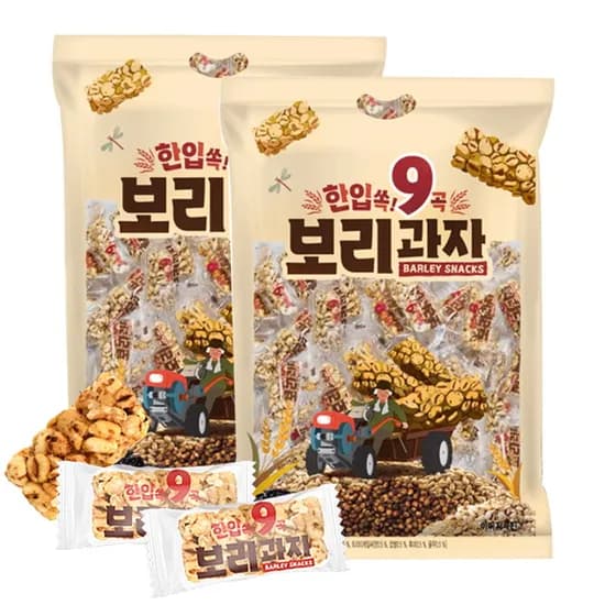 한입쏙12곡 보리과자 400g 57개입 2개