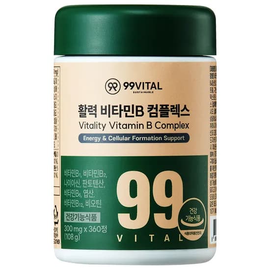 99 VITAL 활력 비타민B 컴플렉스, 360정, 1통