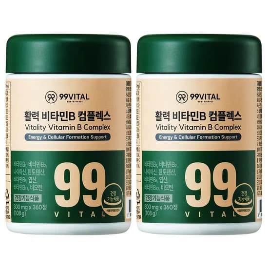 99 VITAL 활력 비타민B 컴플렉스 360정 2통