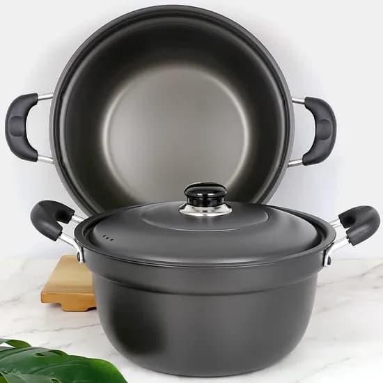 경질 곰솥 냄비 블랙 30cm 1개