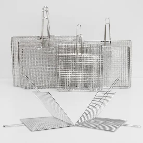 스텐 접이식 양면 사각 캠핑 석쇠 중 300x240mm 1개