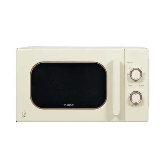 쿠오레 레트로 전자레인지 CMW-M20IR, 20L, 크림 베이지