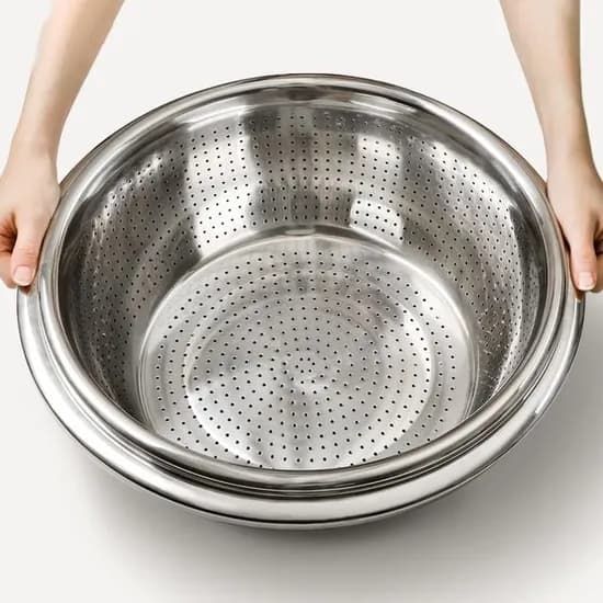 김장하는날 스텐 타공대야 34cm 1개