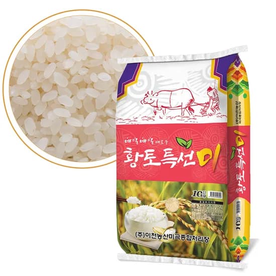 이천농산 황토특선미 2025년 햅쌀, 상등급, 10kg, 1개