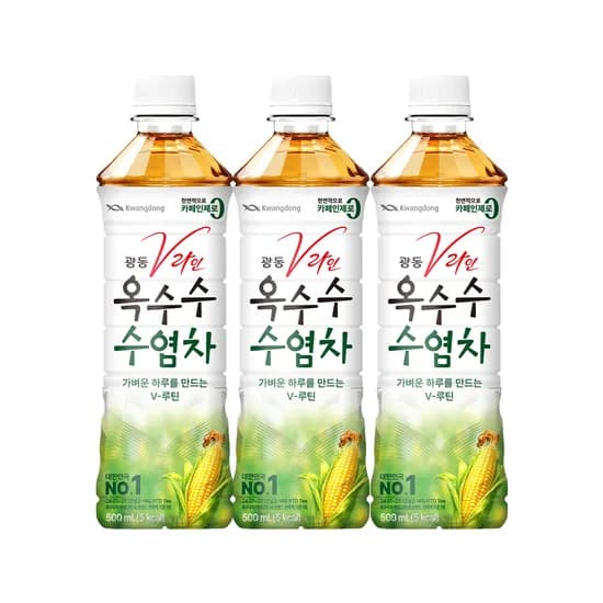 광동 V라인 옥수수수염차 유라벨 500ml 24개