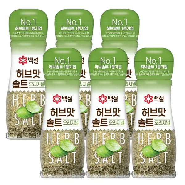 백설 허브맛솔트 오리지널 50g 6개 16,900원