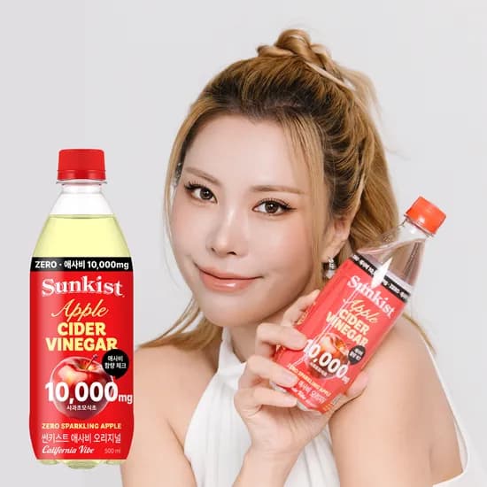 썬키스트 애사비 제로 스파클링 사과 500ml 24개