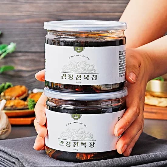 백년본가 간장 전복장 500g 2개