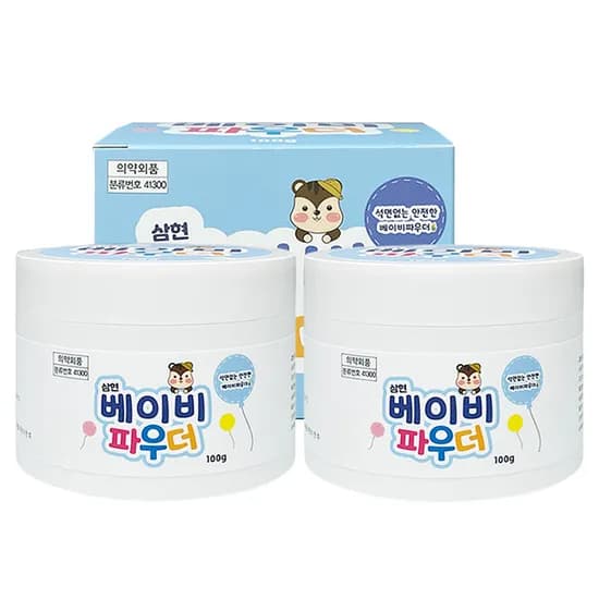 삼현 베이비파우더, 100g, 2개