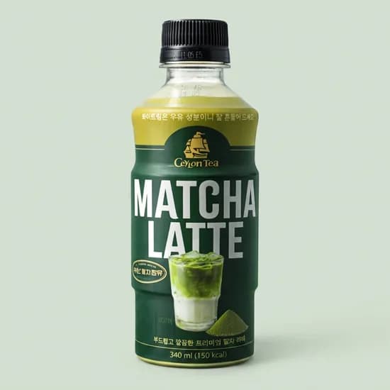 롯데칠성 실론티 말차라떼 340ml 12개