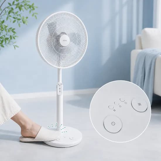 레이나 발터치 선풍기 RF-N14PTR, 화이트, 1개