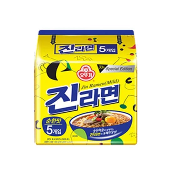 오뚜기 진라면 순한맛 120g 5개입 8개