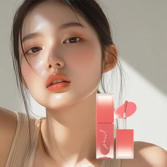 맥퀸뉴욕 듀이 오버 립글로스 발레리나핑크 피치샤벳 3.5g 2개