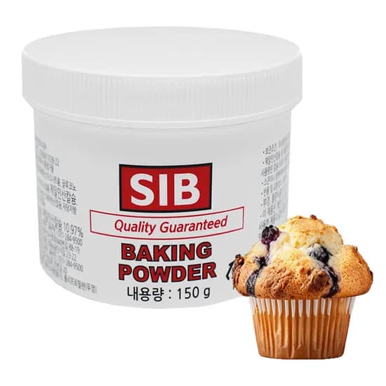 SIB 베이킹파우더 EP 쓴맛없는 알루미늄 프리 용기형 150g 1개
