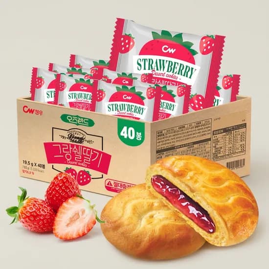 청우식품 그랑쉘 딸기 780g 1개
