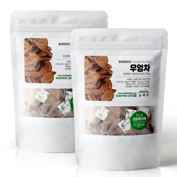 늘해찬 볶은 국내산 우엉차 1g 50개입 2봉