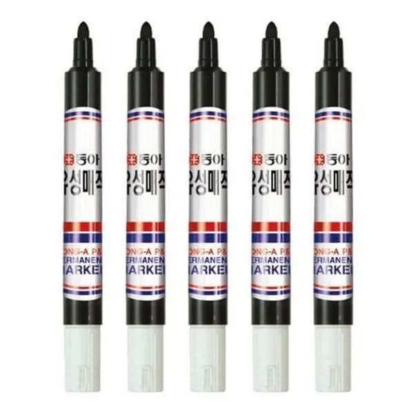 동아 유성매직 흑색 12개 8,595원
