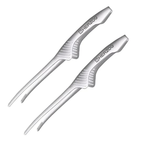 헤르조그 스테인레스 BBQ 집게, 실버, 24cm, 2개