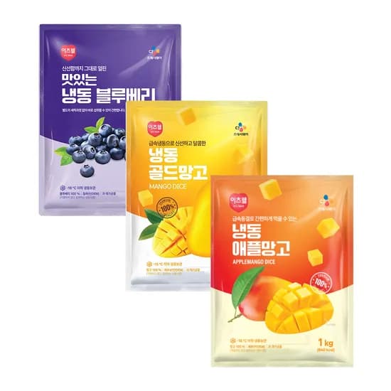 이츠웰 냉동 블루베리 1kg 외 2종 1세트