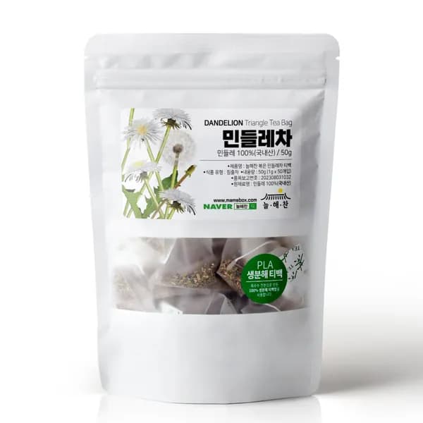 늘해찬 볶은 국내산 민들레차 1g 50개입 1봉