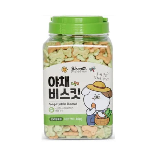 비스코티 강아지 비스켓, 천연야채, 800g, 1개