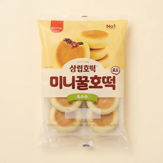 SPC삼립 미니꿀호떡, 요요 옥수수, 192g, 4개