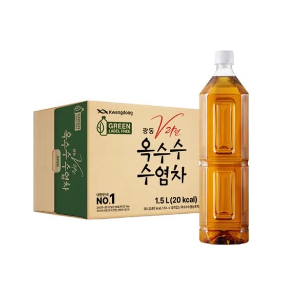광동 V라인 옥수수수염차 유라벨 1.5L 12개