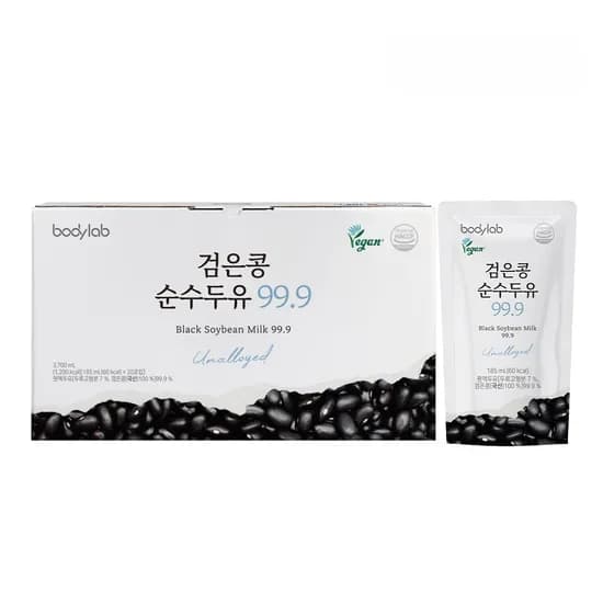 바디랩 검은콩 순수 두유 99.9 185ml 20포 1박스