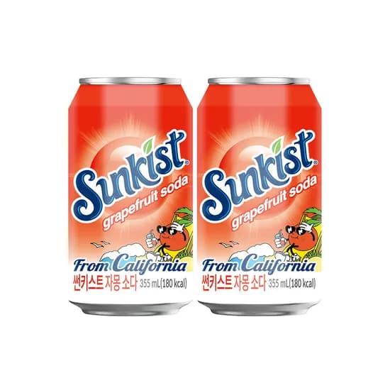 썬키스트, 자몽소다, 355ml, 24개