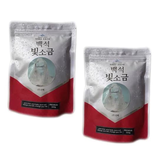 백석빛소금 조리용 빛소금 500g 2개