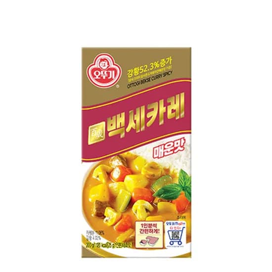 오뚜기 백세카레 고형 매운맛 200g 2개
