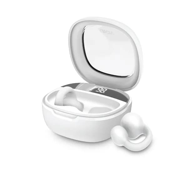 라온 이어클립 BT5.3 이어셋 ITB-BTE90, 화이트, 1개