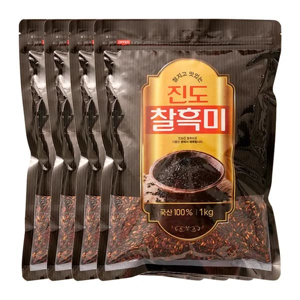국내산 찰흑미 1kg 4개