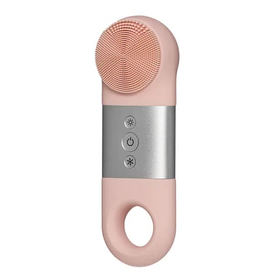 AIIDAYSKIN 올데이스킨 3.5세대 냉온 진동클렌저 올인원 전동 세안 클렌징 기기 브러쉬, 핑크