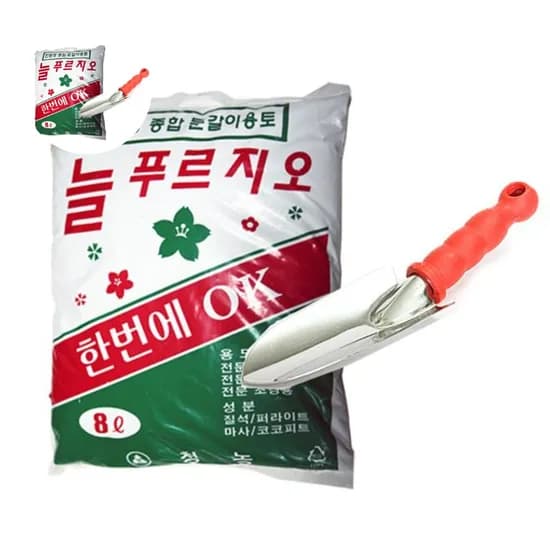 늘푸르지오 분갈이 화초 영양토 흙 식물 용품 세트, 1개