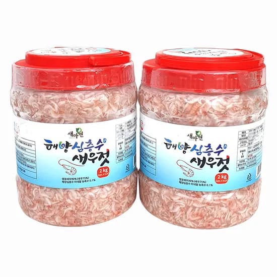 서해글로벌 해양심층수 새우젓 2kg 2개