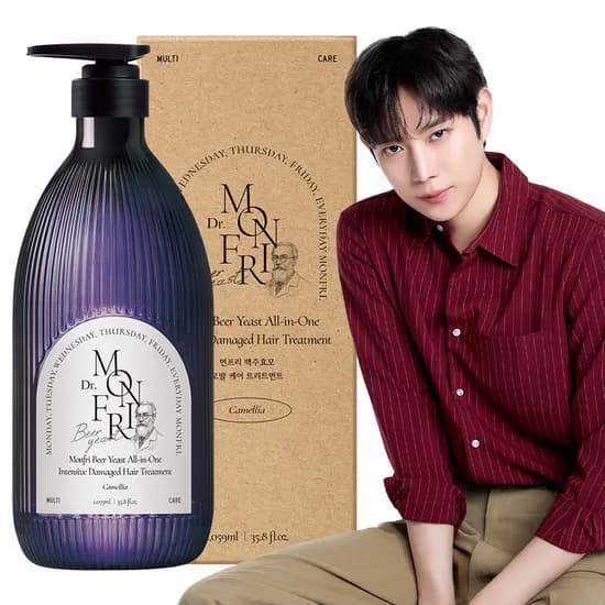 먼프리 맥주효모 모발 케어 트리트먼트, 카멜리아향, 1.059L, 1개